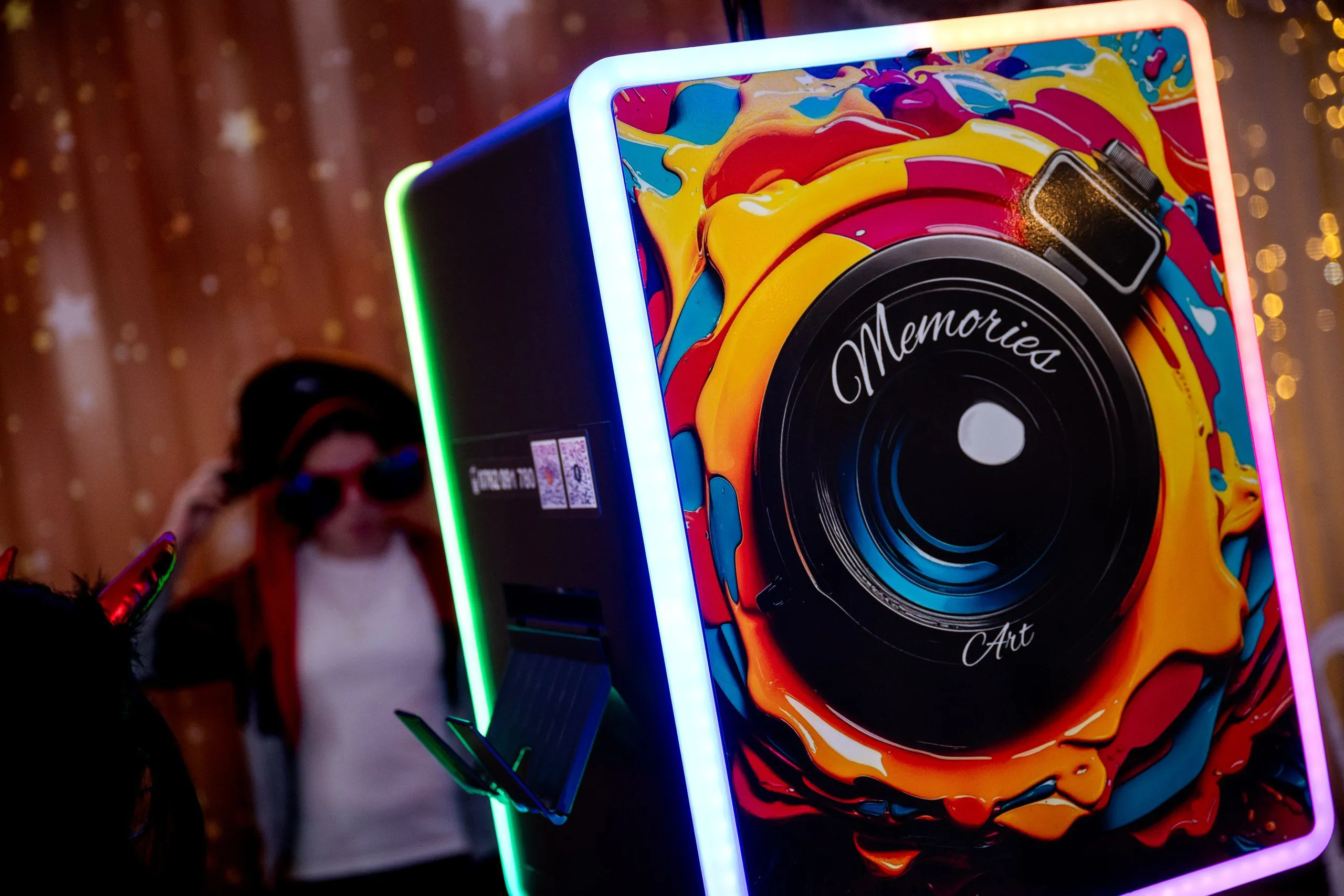 Camera photo booth artistică